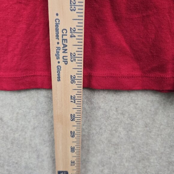 Croft & Barrow Womens Red T-Shirt 3X 100% Cotton Short Sleeve Relaxed Fit Casual - Picture 6 of 7